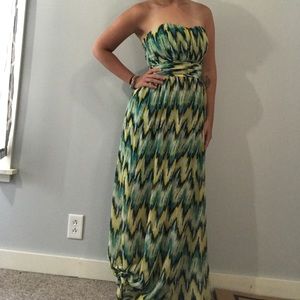 Strapless sun dress